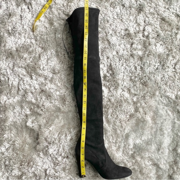 Stuart Weitzman NWT Over-The-Knee Black Suede Boots Size 7 - Picture 14 of 15
